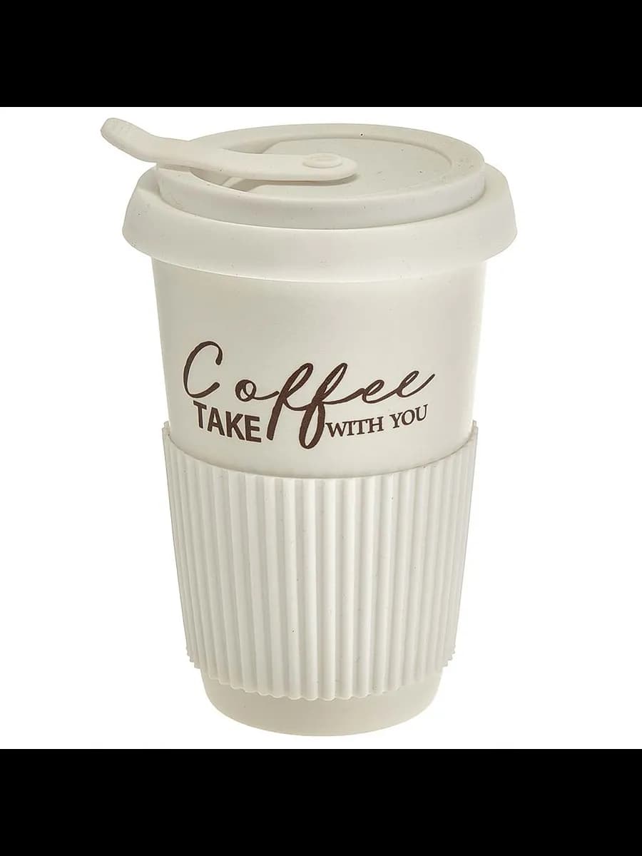 Стаканы Стакан для кофе и чая с крышкой Coffee (450 мл) в...