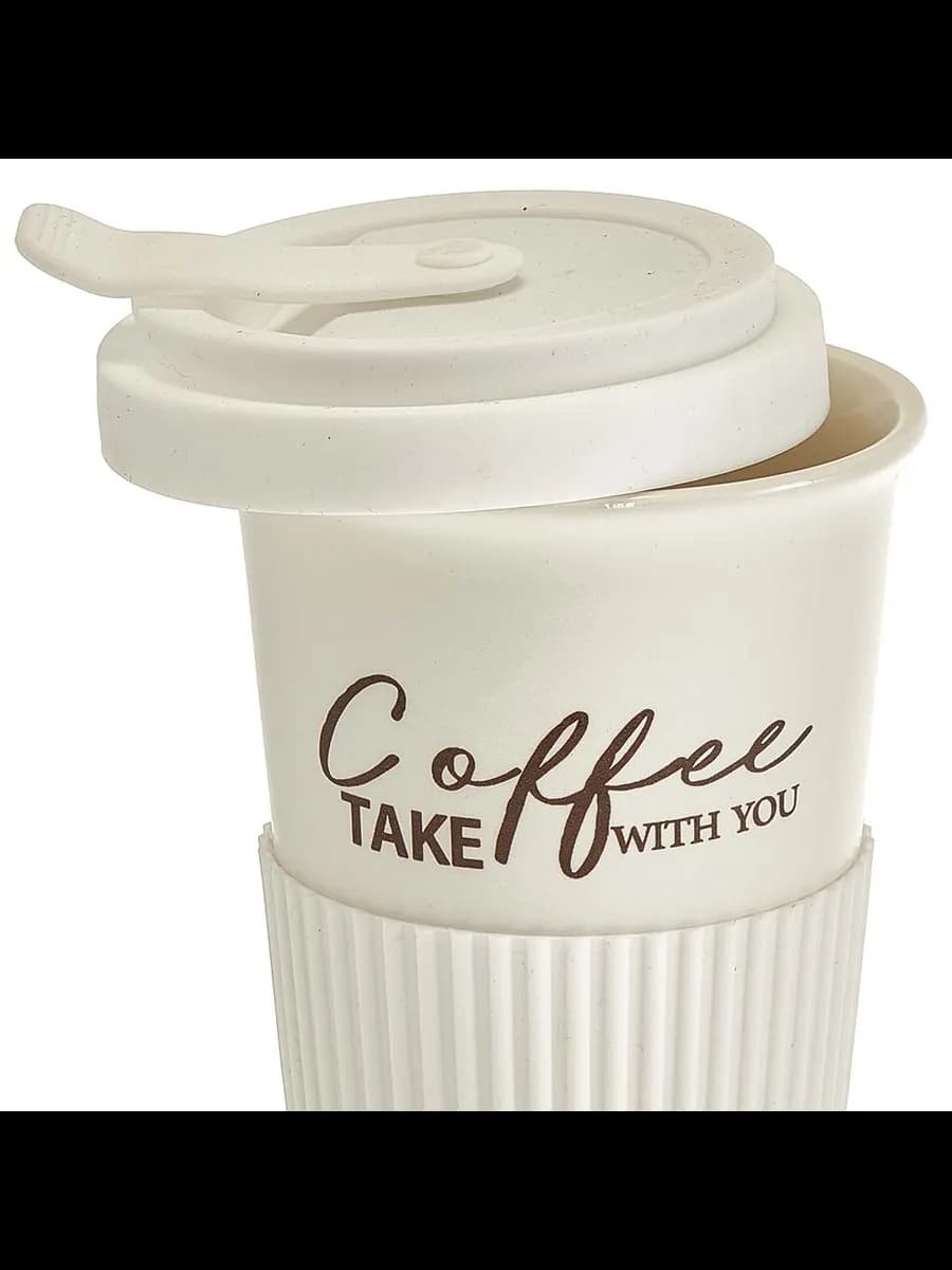 Стаканы Стакан для кофе и чая с крышкой Coffee (450 мл) в... фото 2