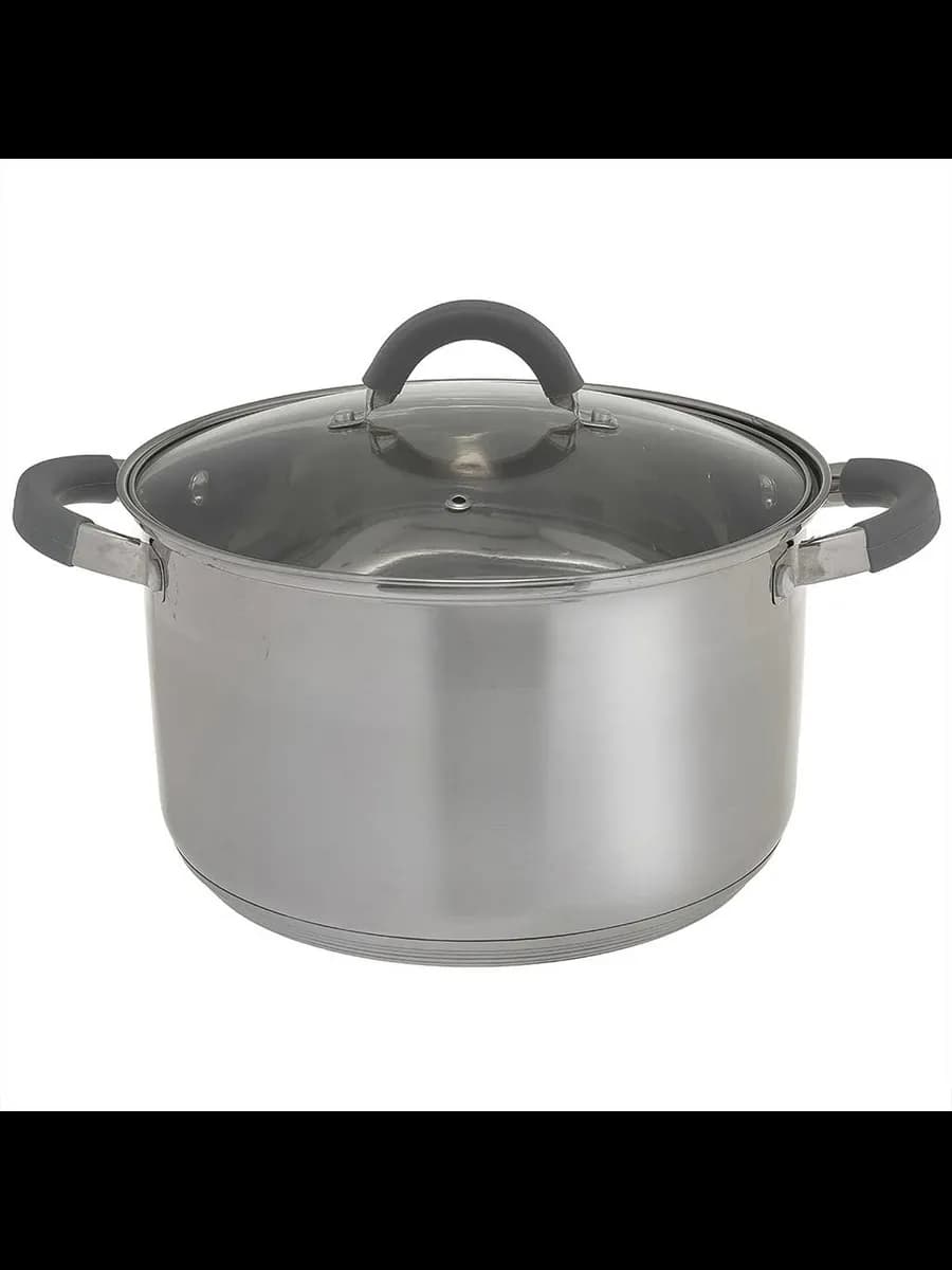 Кастрюли WEBBER BE-360/2 Кастрюля из нерж стали со стекля...