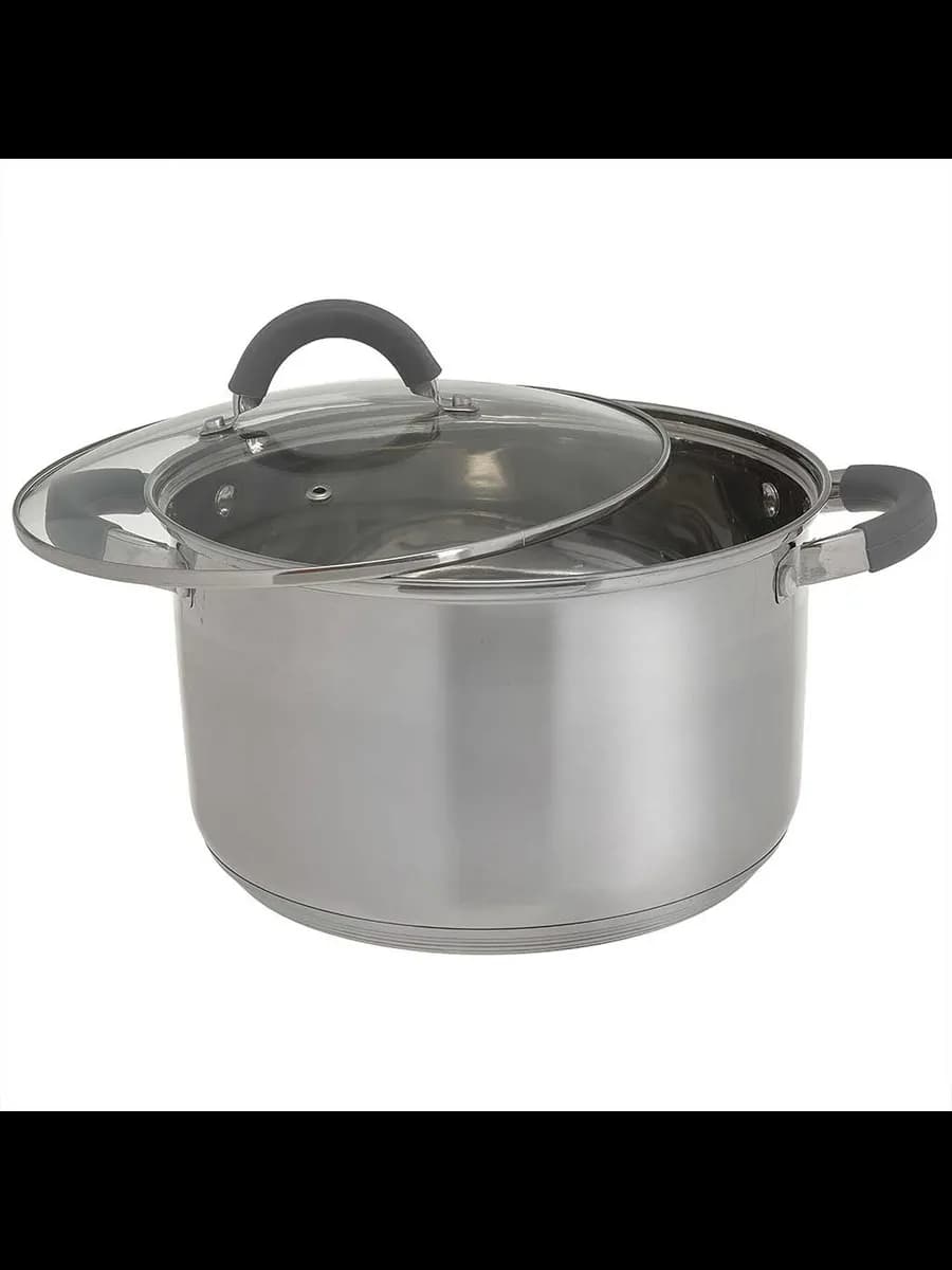 Кастрюли WEBBER BE-360/2 Кастрюля из нерж стали со стекля... фото 2