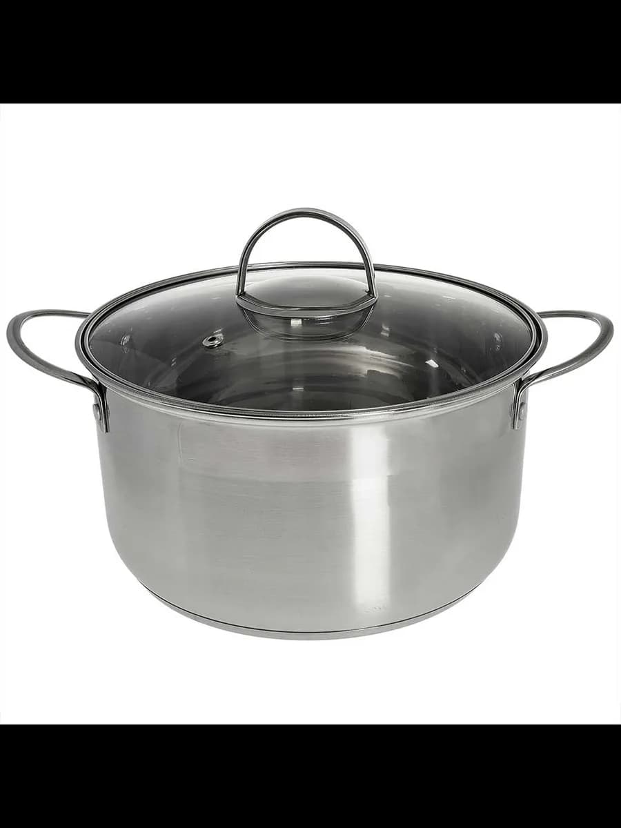 Кастрюли WEBBER BE-349/2 Кастрюля из нерж стали со стекля...