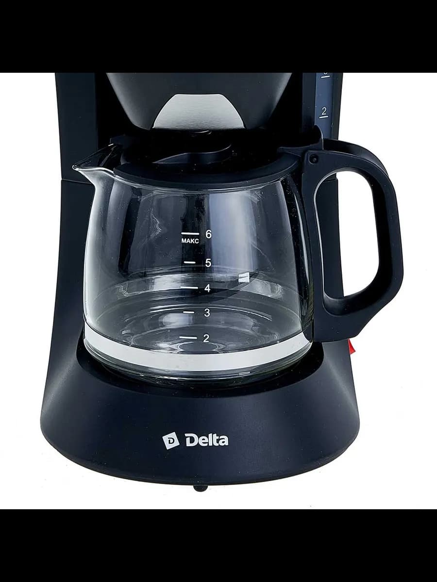 Кофеварки Кофеварка DELTA DL-8153 черная : 600 Вт, 600 мл... фото 4
