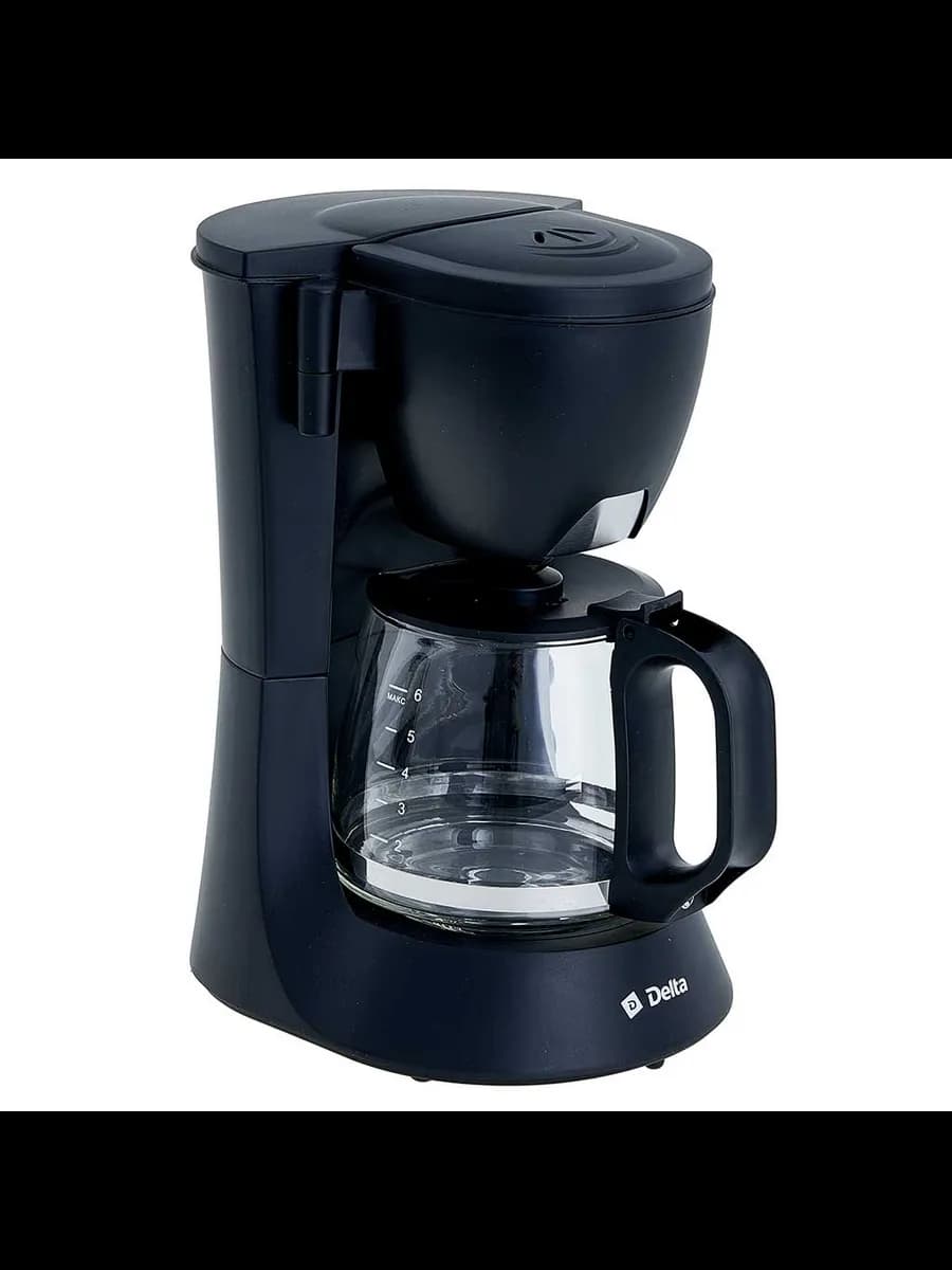 Кофеварки Кофеварка DELTA DL-8153 черная : 600 Вт, 600 мл... фото 5