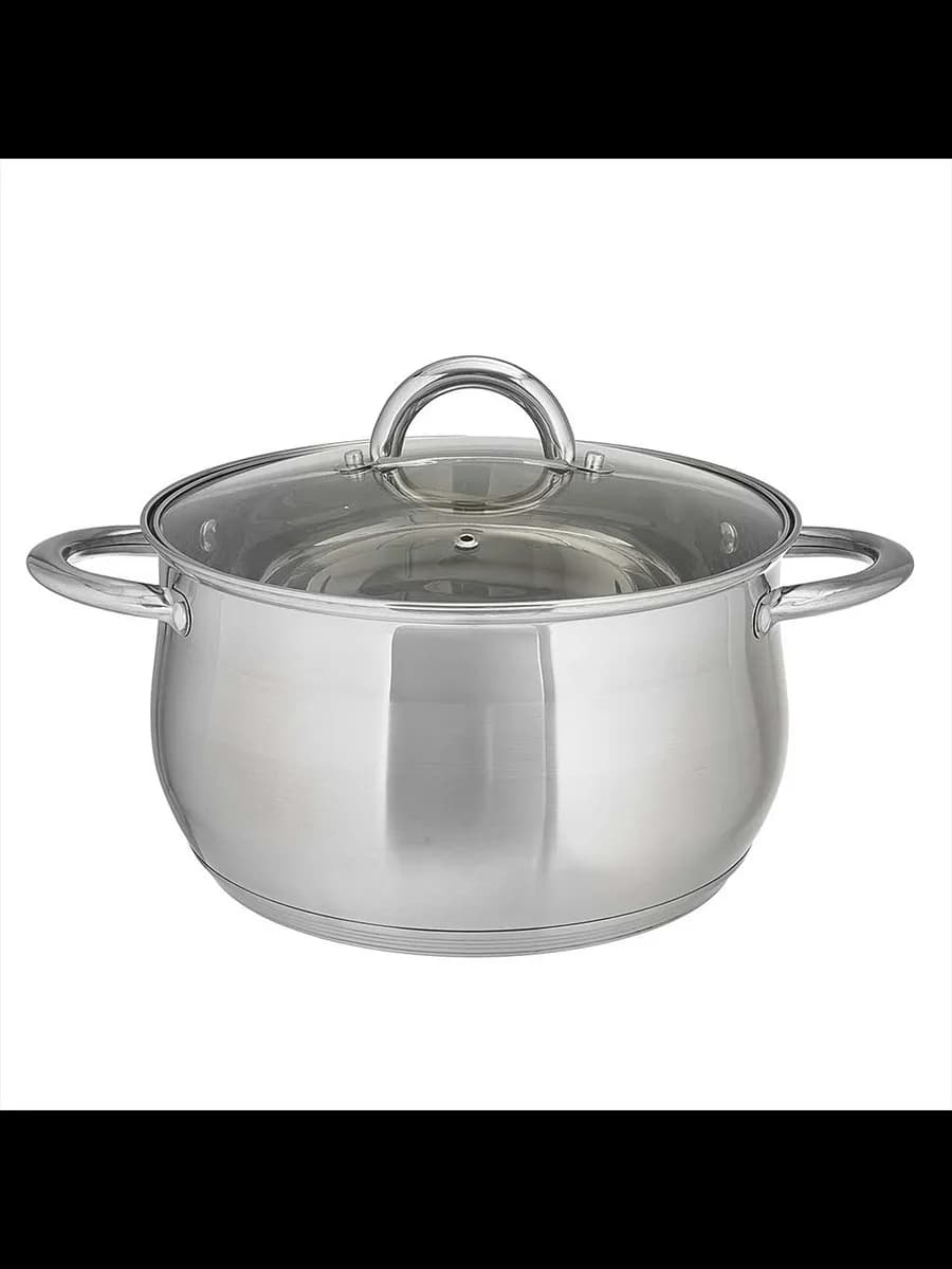 Кастрюли WEBBER BE-353/2 Кастрюля из нерж стали со стекля...