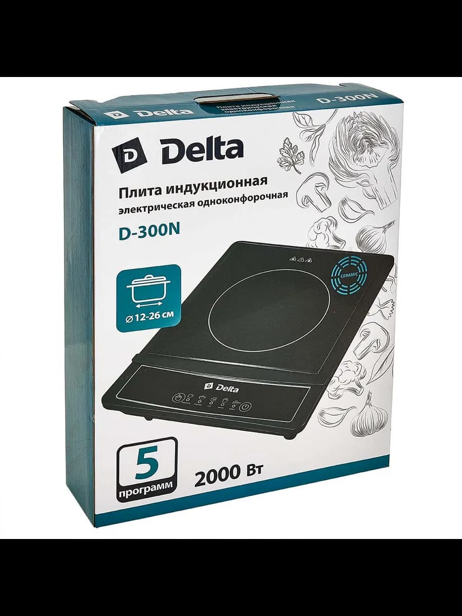 Плиты настольные Индукционная плита DELTA 2000Вт, однокон... фото 4