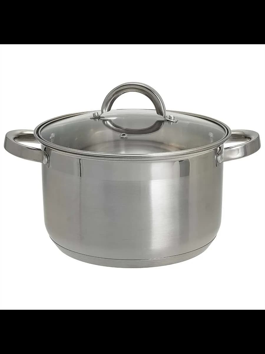 Кастрюли WEBBER BE-113/2 Кастрюля из нерж стали со стекля...