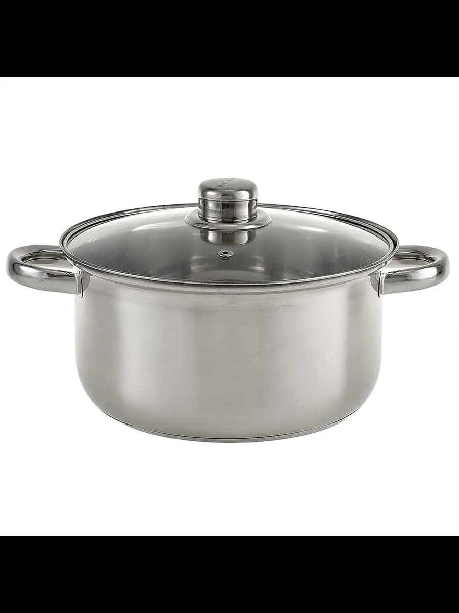 Кастрюли WEBBER BE-158/2 Кастрюля из нерж стали со стекля...