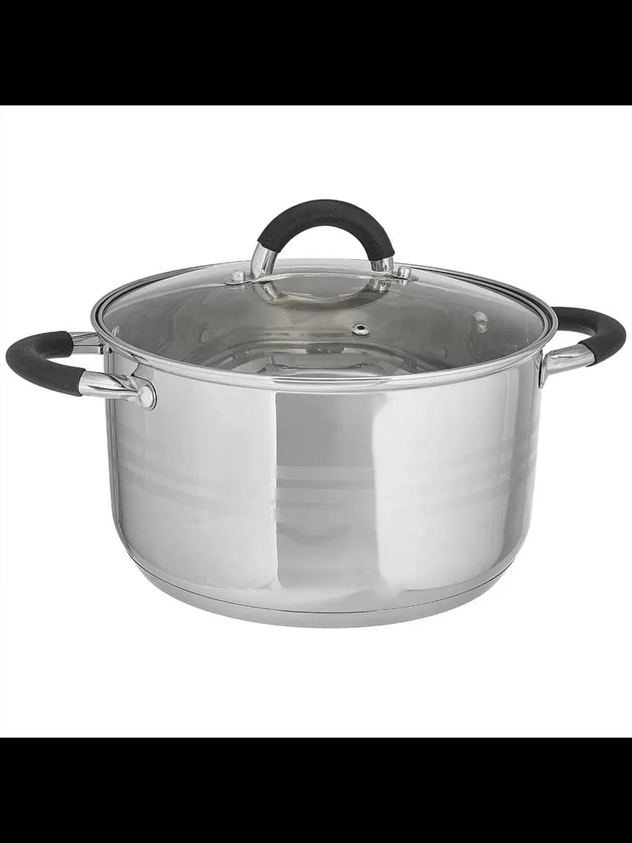 Кастрюли WEBBER BE-199/2 Кастрюля из нерж стали со стекля...