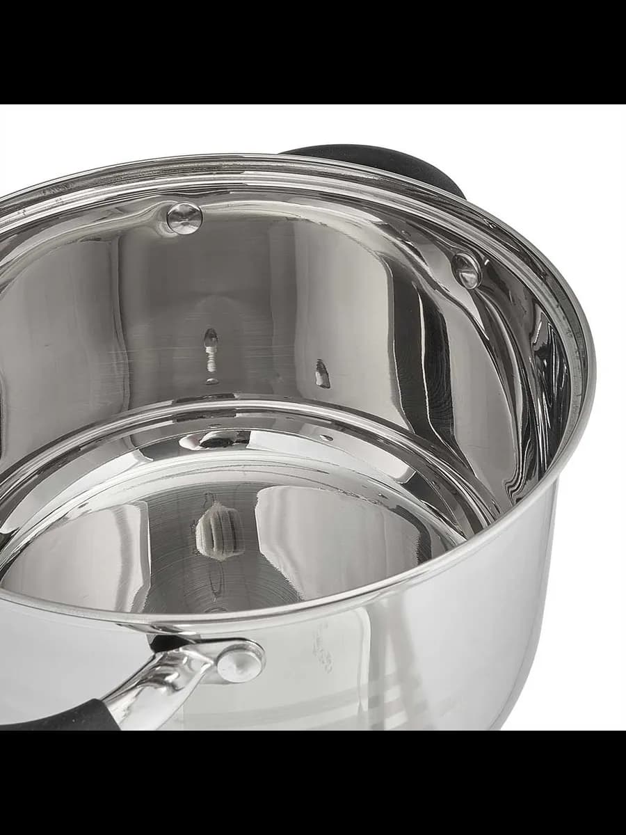Кастрюли WEBBER BE-199/2 Кастрюля из нерж стали со стекля... фото 2
