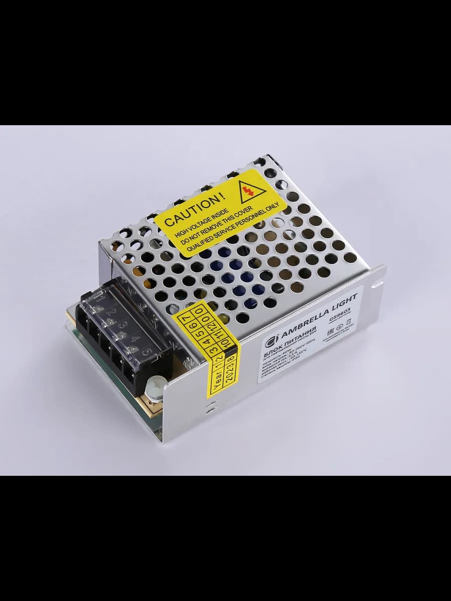 Блок питания для светодиодной ленты 24V 60W 2.5A IP20 фото 2
