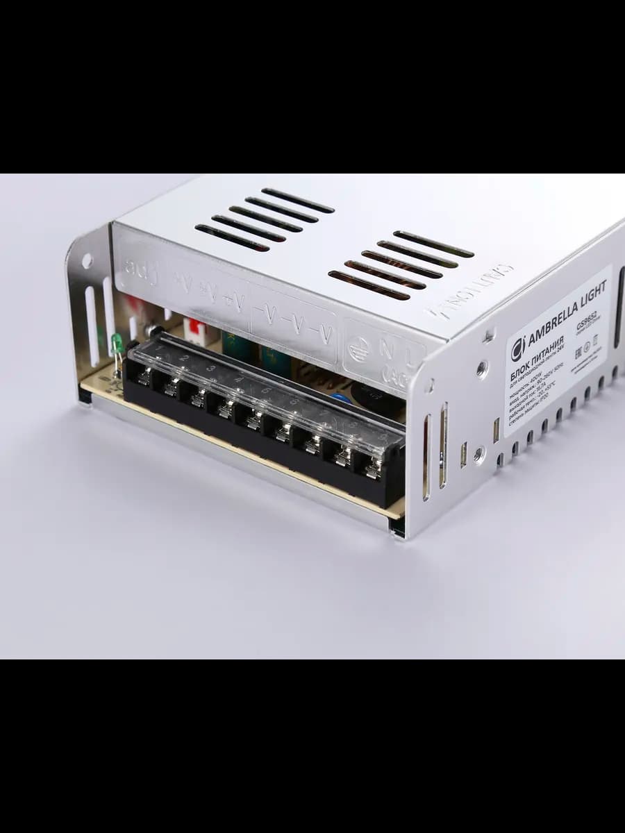 Блок питания для светодиодной ленты 24V 400W 16.7A IP20 фото 2