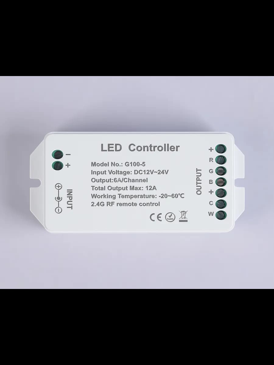 Контроллер для светодиодных лент RGB+CCT c радио пультом фото 3