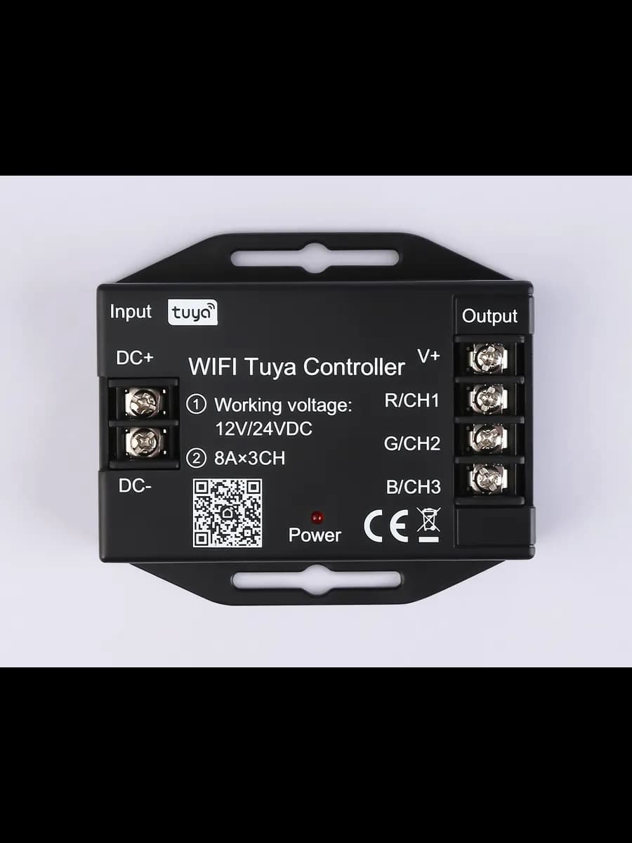Контроллер WIFI Tuya для светодиодных лент RGB c радио фото 3