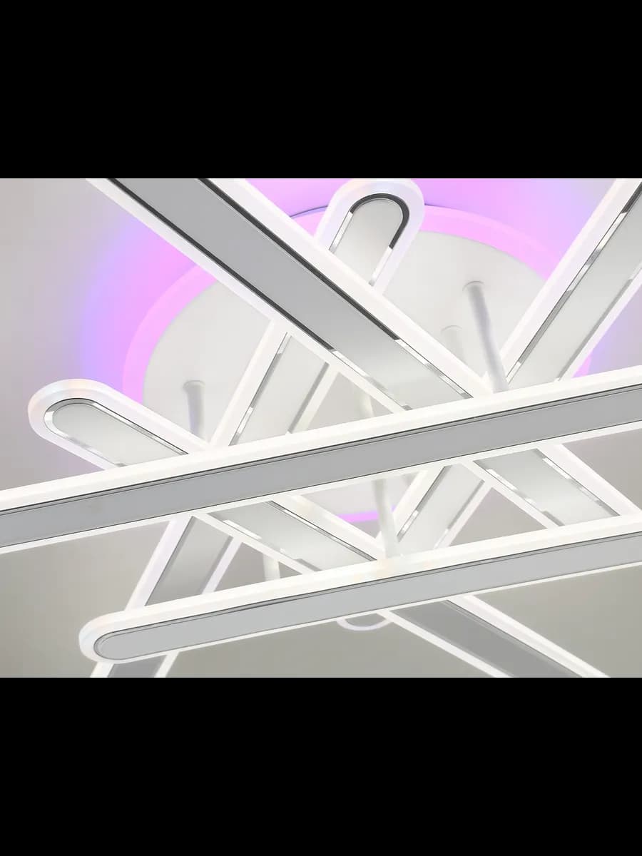 Потолочный светодиодный светильник с подсветкой RGB фото 6