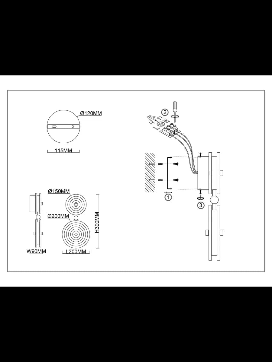Настенный светодиодный светильник 3000K 15Вт фото 7