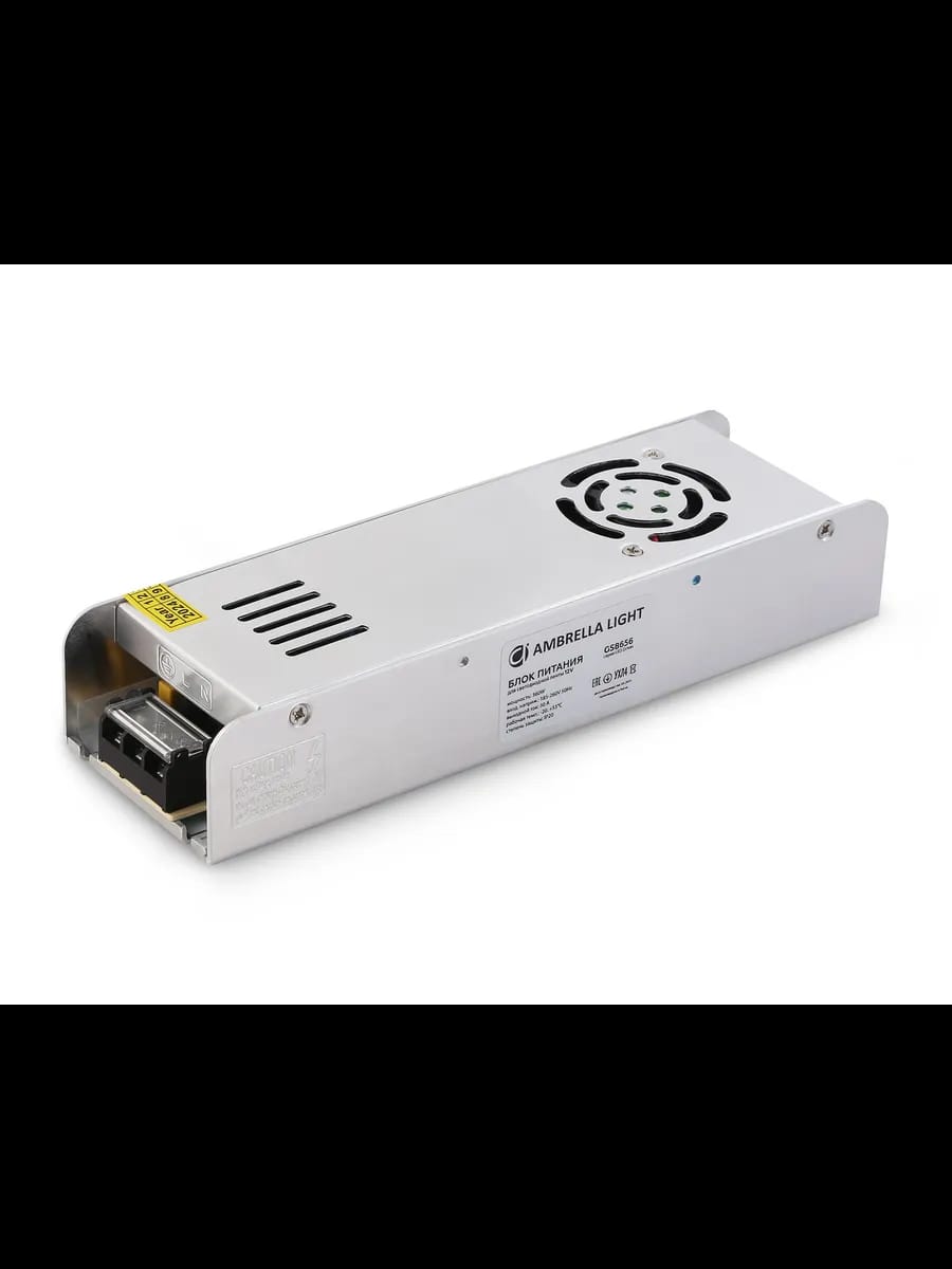 Блок питания с EMC для светодиодной ленты 12V 360W 30A IP20