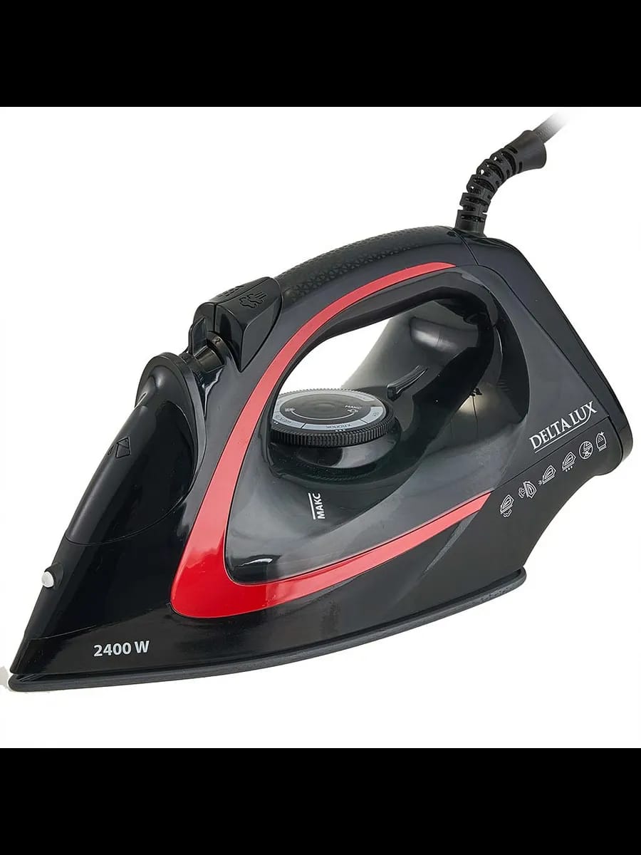 Утюги Утюг DELTA LUX DE-3006 черный с красным : 2400 Вт,К...