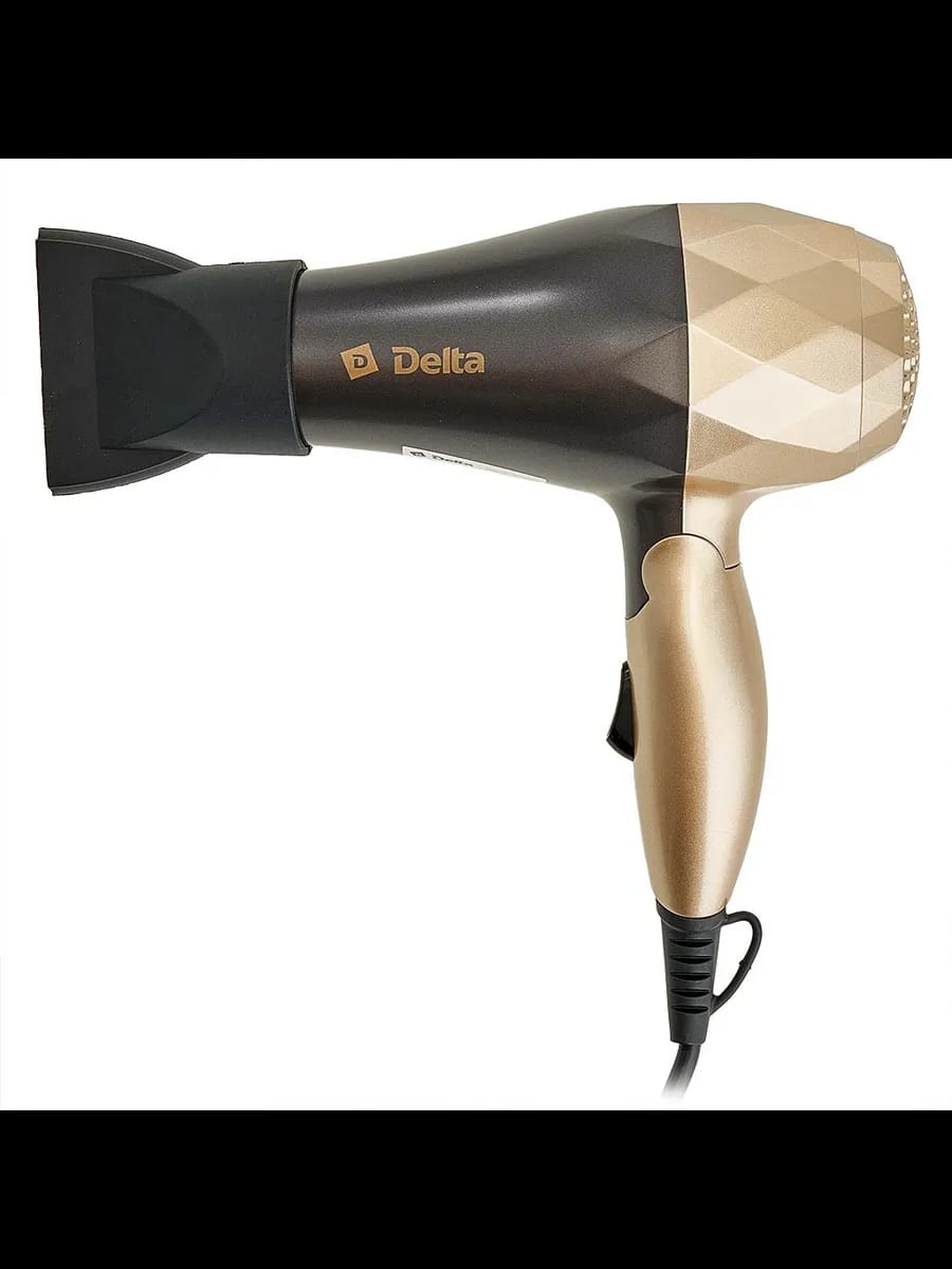 Фены Фен DELTA DL-0909: СКЛАДНАЯ РУЧКА, 1000 Вт, коричнев...