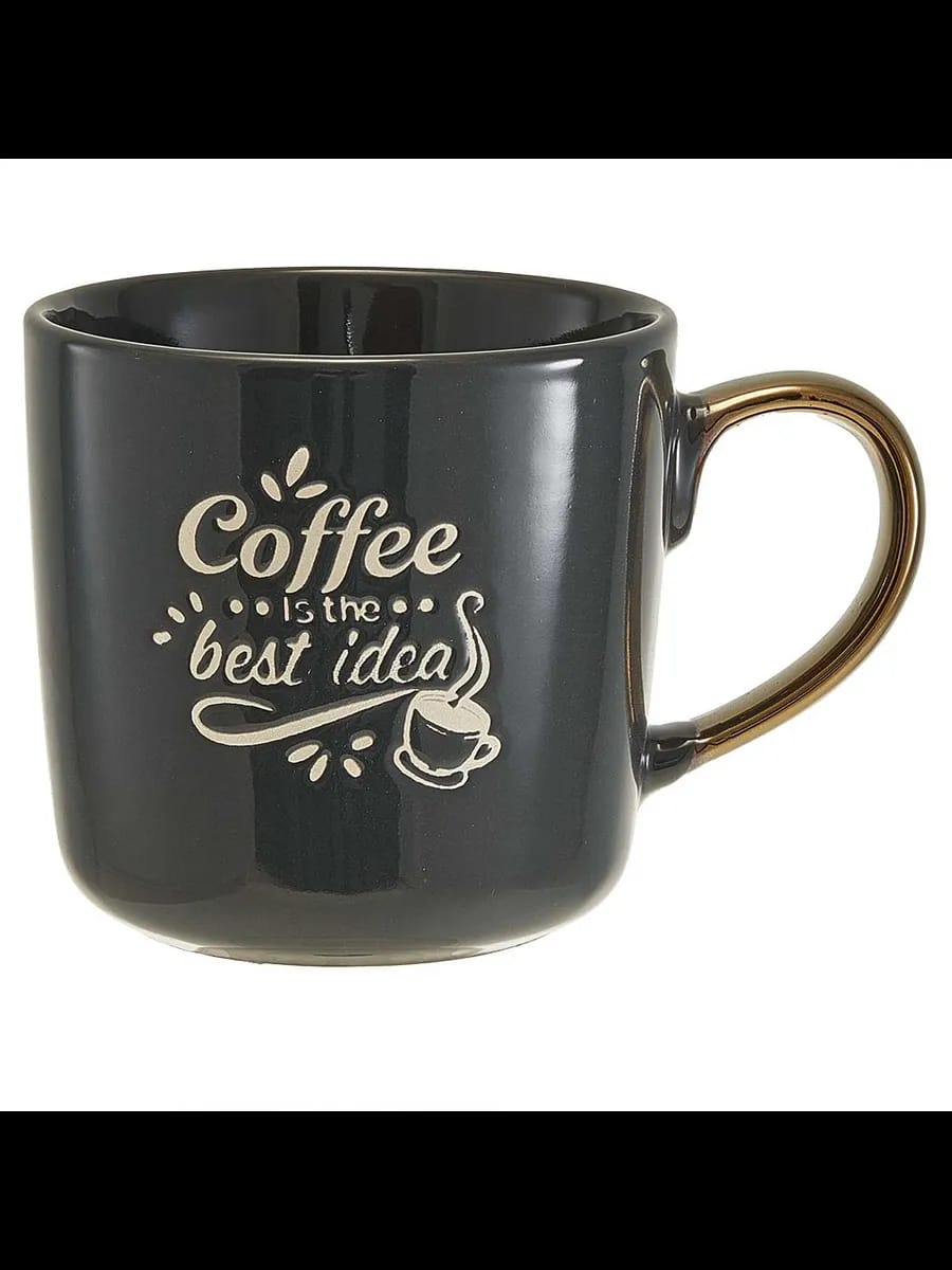Кружки Кружка Coffee is the best idea (400 мл) в цветной...