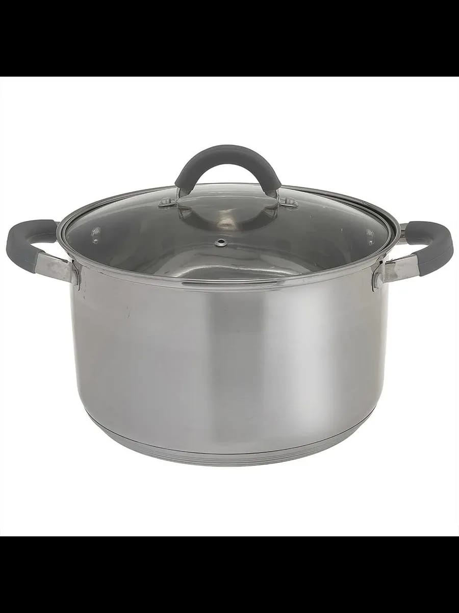 Кастрюли WEBBER BE-360/2 Кастрюля из нерж стали со стекля...