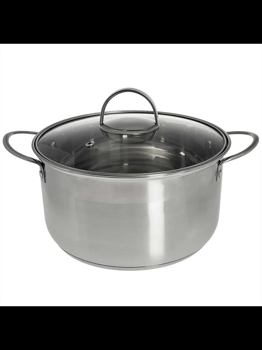 Кастрюли WEBBER BE-349/2 Кастрюля из нерж стали со стекля...