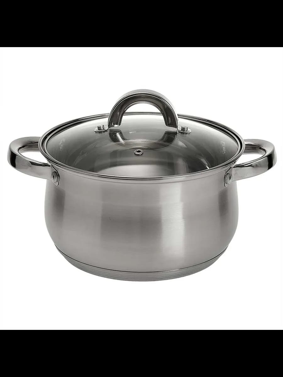 Кастрюли WEBBER BE-145/2 Кастрюля из нерж стали со стекля...