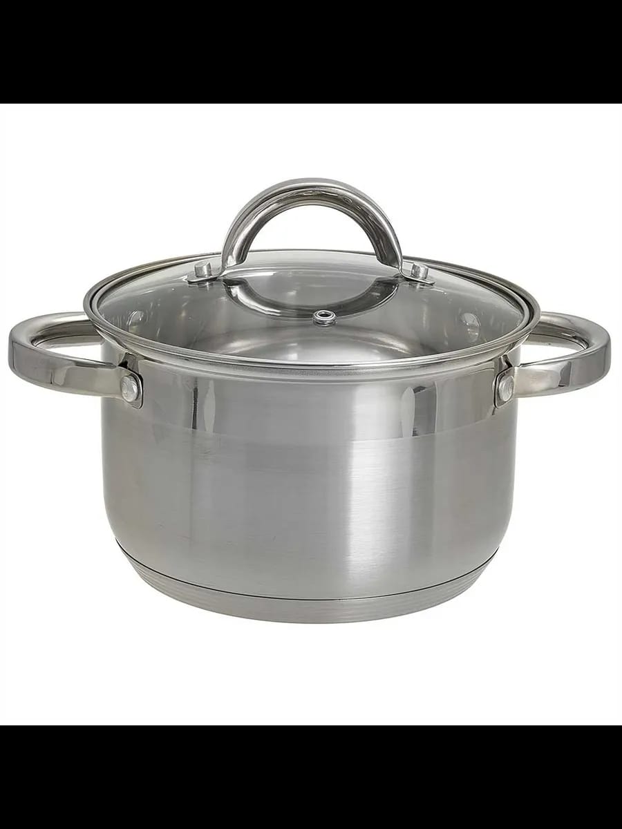 Кастрюли WEBBER BE-111/2 Кастрюля из нерж стали со стекля...