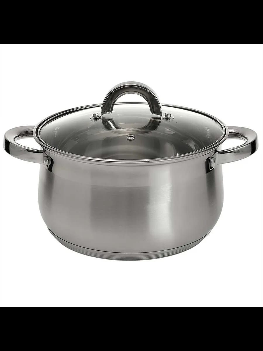 Кастрюли WEBBER BE-146/2 Кастрюля из нерж стали со стекля...