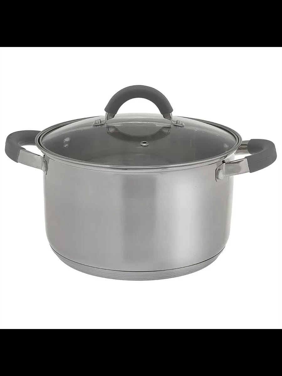 Кастрюли WEBBER BE-359/2 Кастрюля из нерж стали со стекля...
