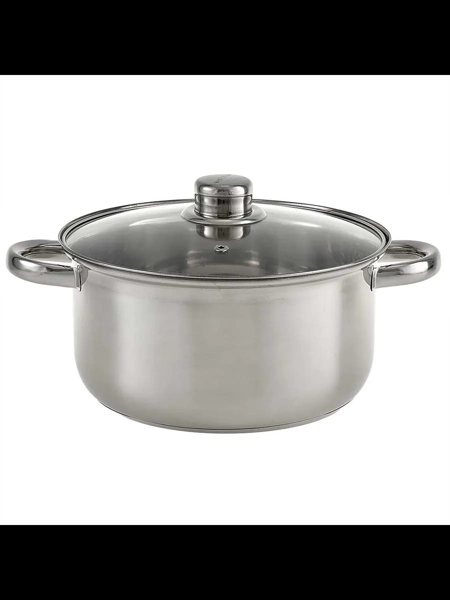 Кастрюли WEBBER BE-158/2 Кастрюля из нерж стали со стекля...