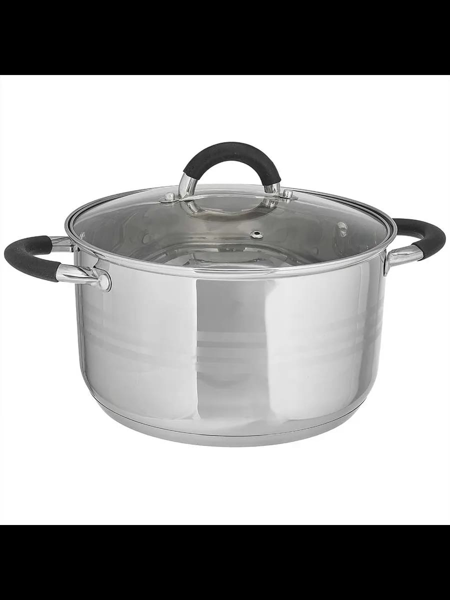 Кастрюли WEBBER BE-199/2 Кастрюля из нерж стали со стекля...