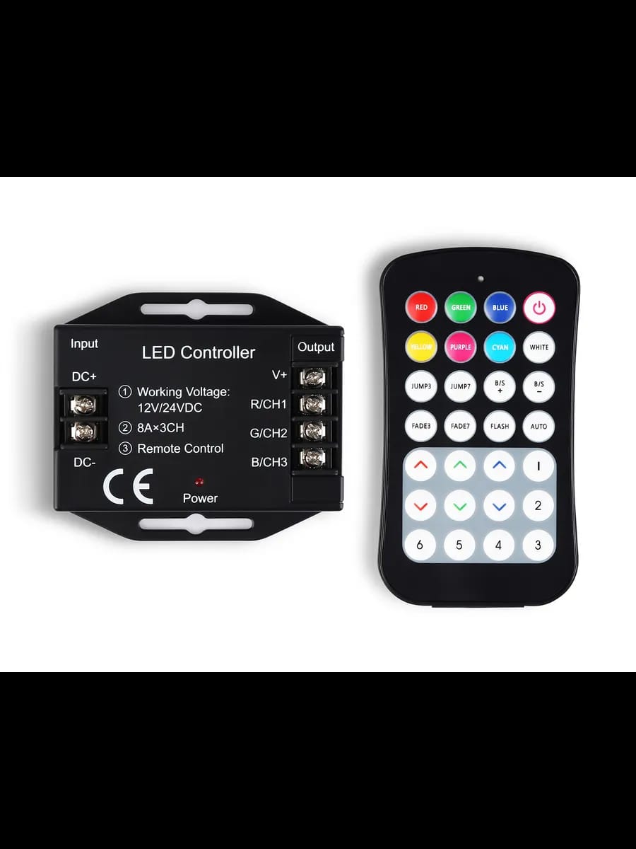 Контроллер для светодиодных лент RGB с радио пультом 2.4G