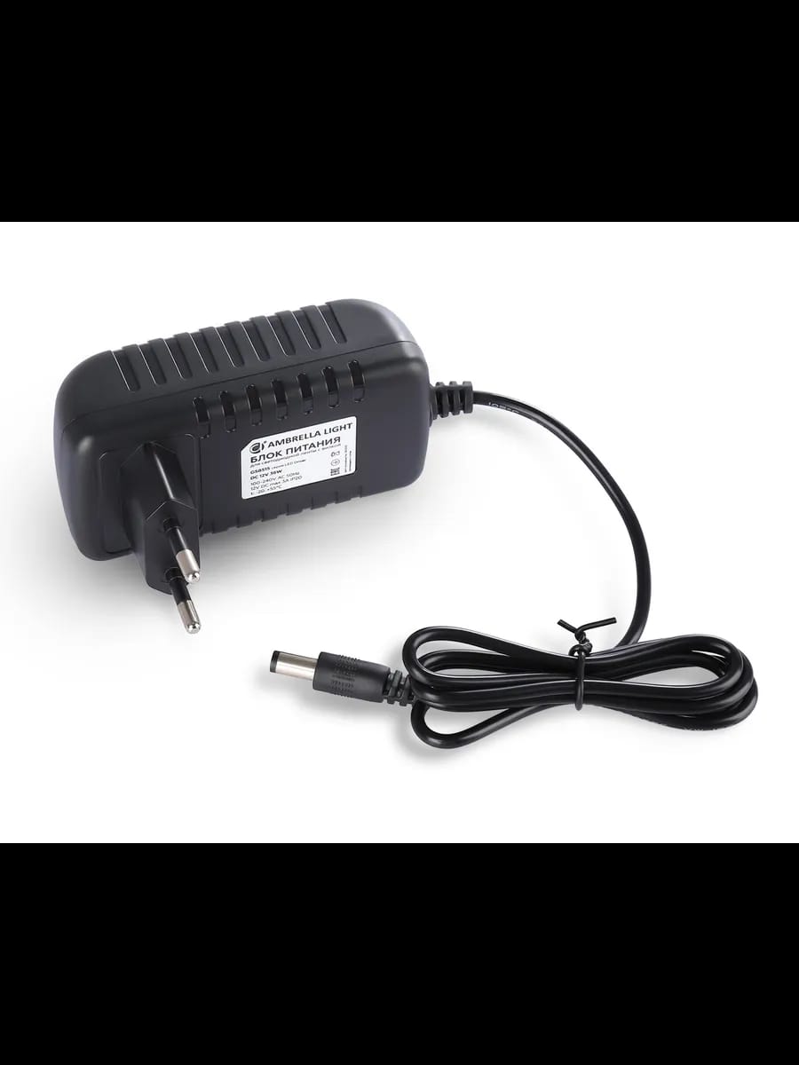 Блок питания для светодиодной ленты с вилкой 12V 36W 3A IP20